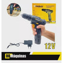 Parafusadeira 1,2AH 12V bivolt T12 special black edition - titanium