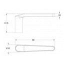 Fechadura Para Porta Externa De Entrada Com Cilindro De Segredo e 2 Chaves Espelho Em Aço Inox Stam
