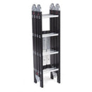 Escada De Aluminio Multifuncion 4x4 16 Degraus Black Edition