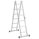 Escada Articulada De Alumínio 12 Degraus 3,50 Metros De Altura