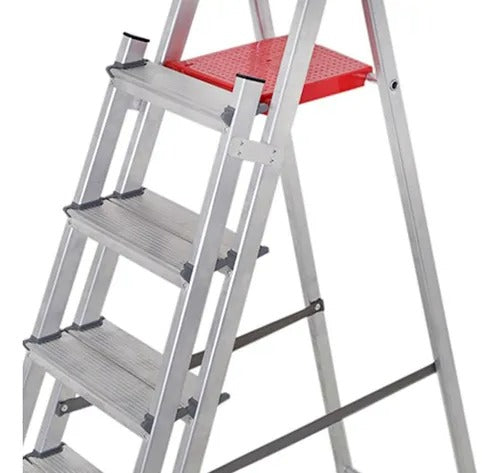 Escada De Alumínio Dupla 5 Degraus