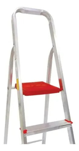 Escada De Alumínio Dobrável Compacta com 3 Degraus