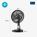Ventilador De Mesa Mondial 6 Pás Turbo Vt-40