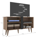 Rack Para Tv Até 43 Polegadas 2 Prateleiras Soberano Castanho